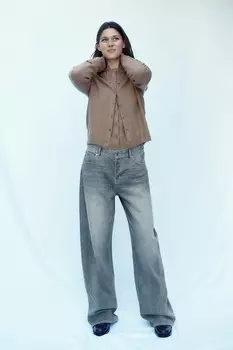 Широкие джинсы H&M, голубой