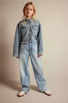 Широкие джинсы H&M, синий