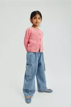 Широкие джинсы H&M, синий