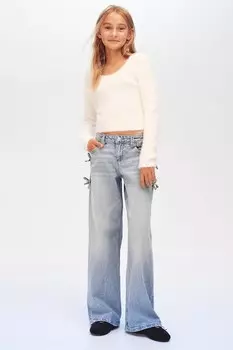 Широкие джинсы H&M, синий