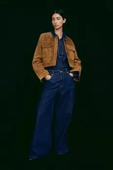Широкие джинсы H&M, синий