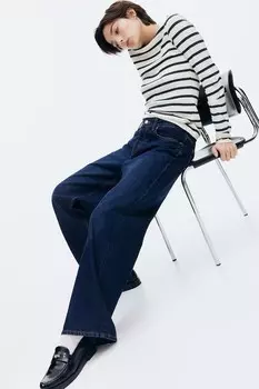 Широкие джинсы H&M, синий