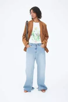 Широкие джинсы H&M, синий