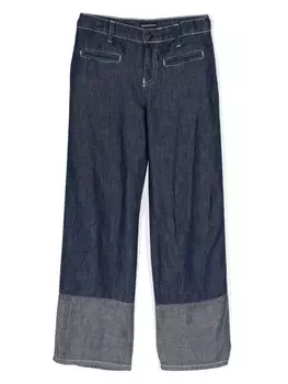 Широкие джинсы J01 Emporio Armani Kids, синий