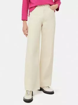 Широкие джинсы Jigsaw Balfour, экрю