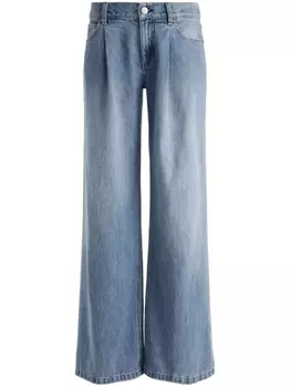 Широкие джинсы Jojo alice + olivia, синий