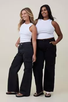 Широкие джинсы карго Cotton On