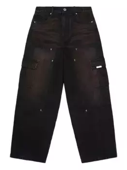 Широкие джинсы карго RTA, черный