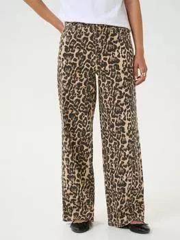 Широкие джинсы leonora с леопардовым принтом KAFFE, цвет Leopard Print