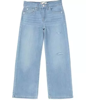 Широкие джинсы Levi's Big Girls 7–16 94, синий