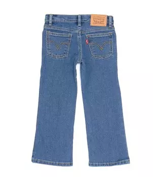 Широкие джинсы Levi's Little Girls 2T-6X, синий