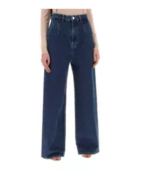 Широкие джинсы Loulou Studio, синий
