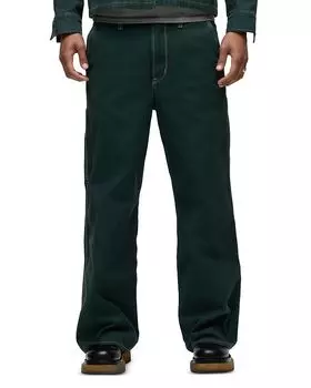 Широкие джинсы Luca Carpenter в цвете Smoke Pine Green Hudson, зеленый