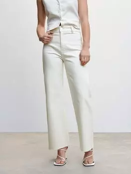 Широкие джинсы Mango Catherin, белые
