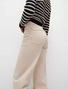 Широкие джинсы Marks & Spencer, экрю