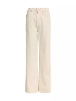 Широкие джинсы Marks & Spencer, бежевый