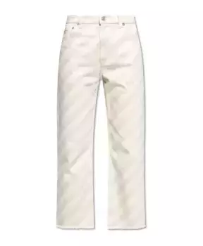 Широкие джинсы Marni, бежевый