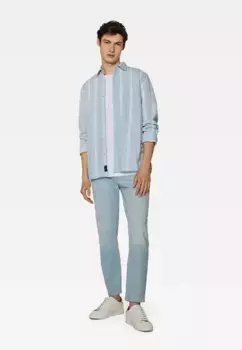 Широкие джинсы Mavi "MILAN", узкие зауженные брюки, цвет 90S Bleach Comfort