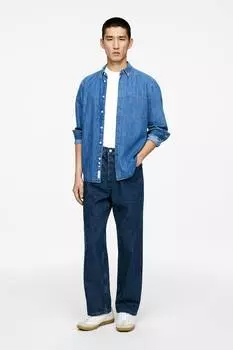 Широкие джинсы Mist Arket, синий