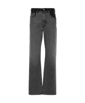 Широкие джинсы Mm6 Maison Margiela, серый