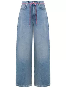 Широкие джинсы MOSCHINO JEANS, синий