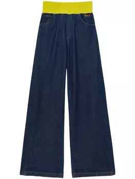 Широкие джинсы MSGM, синий
