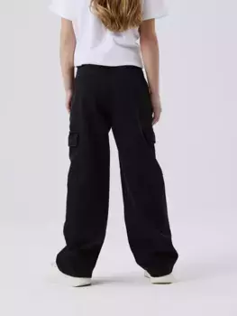 Широкие джинсы Name It "NKFROSE HW WIDE CARGO JEANS 6190-BS NOOS", черный