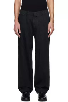 Широкие джинсы Nanamica, черный