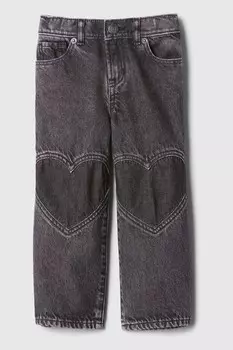 Широкие джинсы натягиваются (6 мес 5 лет) Gap, черный