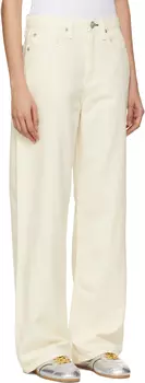 Широкие джинсы Off-White 'The Logan' средней посадки rag & bone