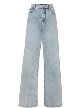 Широкие джинсы Philipp Plein, синий