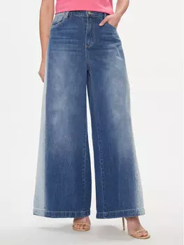 Широкие джинсы Please, синий