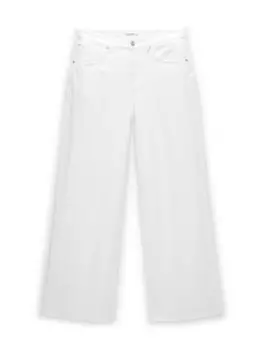 Широкие джинсы Pull&Bear, экрю