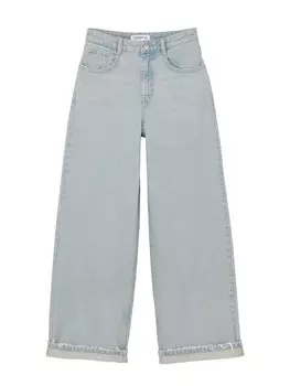 Широкие джинсы Pull&Bear, светло-синий