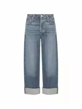 Широкие джинсы с эффектом потертости Citizens Of Humanity, синий