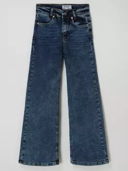 Широкие джинсы с эластичной резинкой Blue Effect, синий