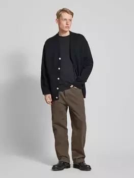 Широкие джинсы с этикеткой «WACO» Pegador, темно-коричневый