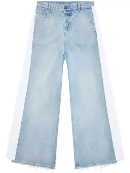 Широкие джинсы с лампасами Diesel, синий