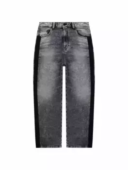 Широкие джинсы с лампасами N°21, серый