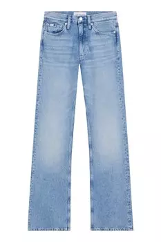Широкие джинсы с логотипом Calvin Klein Jeans, синий