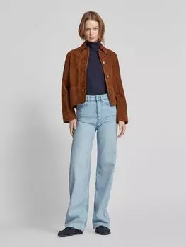 Широкие джинсы с открытыми штанинами Tom Tailor Denim, светло-голубой