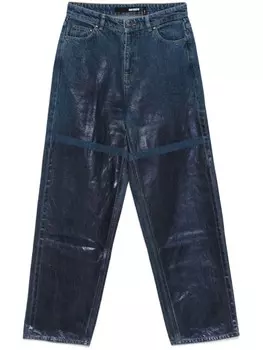 Широкие джинсы с покрытием ROTATE BIRGER CHRISTENSEN, синий