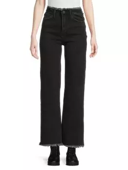 Широкие джинсы с потертостями Etienne Marcel, черный