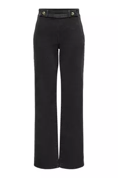 Широкие джинсы с пуговицами Jdy, серый