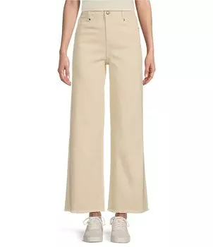 Широкие джинсы с высокой посадкой Copper Key, слоновая кость