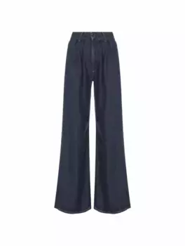 Широкие джинсы с защипами Citizens Of Humanity, тёмно-синий