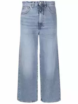 Широкие джинсы с завышенной талией TOTEME, синий