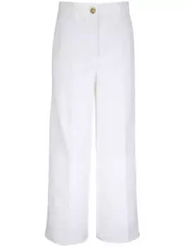 Широкие джинсы с жатым эффектом Akris Punto, белый