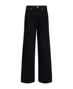 Широкие джинсы Selected Femme, черный