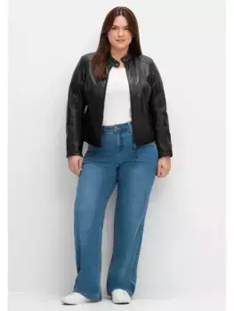 Широкие джинсы Sheego "больших размеров", ELLA для сильных бедер и икр, синий